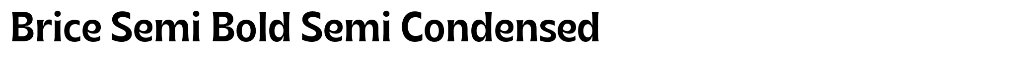 Brice Semi Bold Semi Condensed image